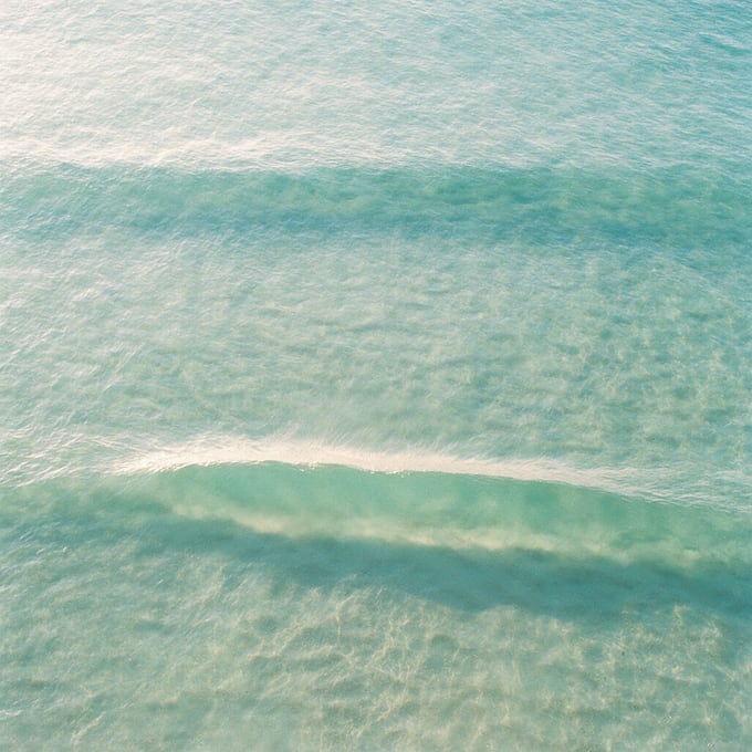 Shallow water seen from above