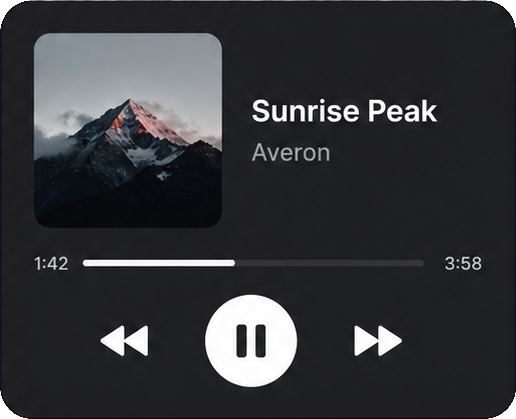 Now-playing widget