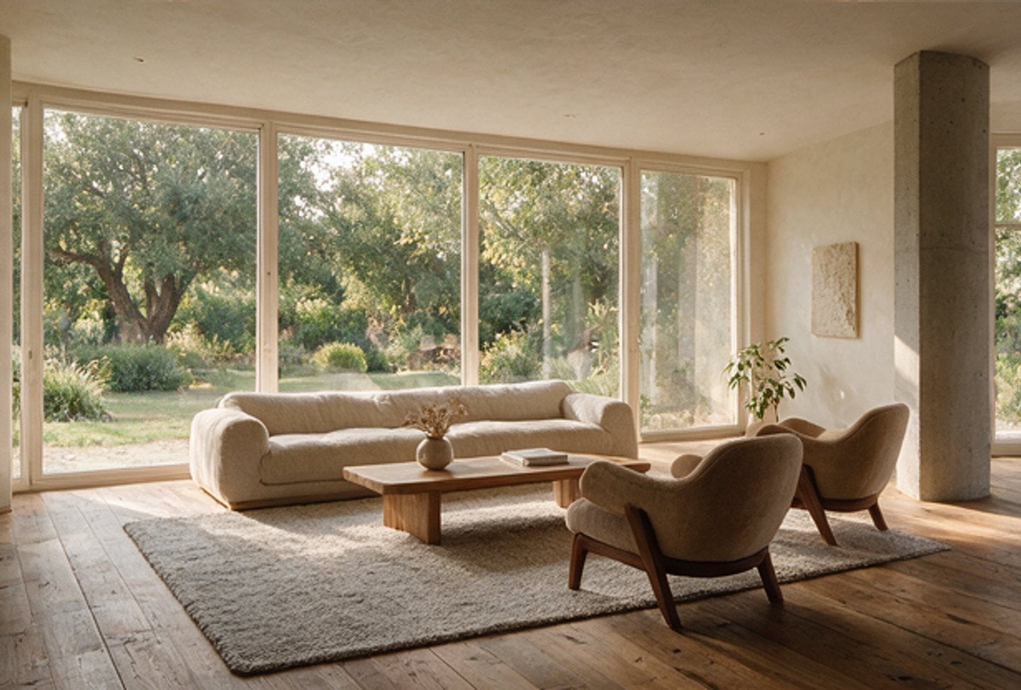 Sunlit living room by Atelier Norr