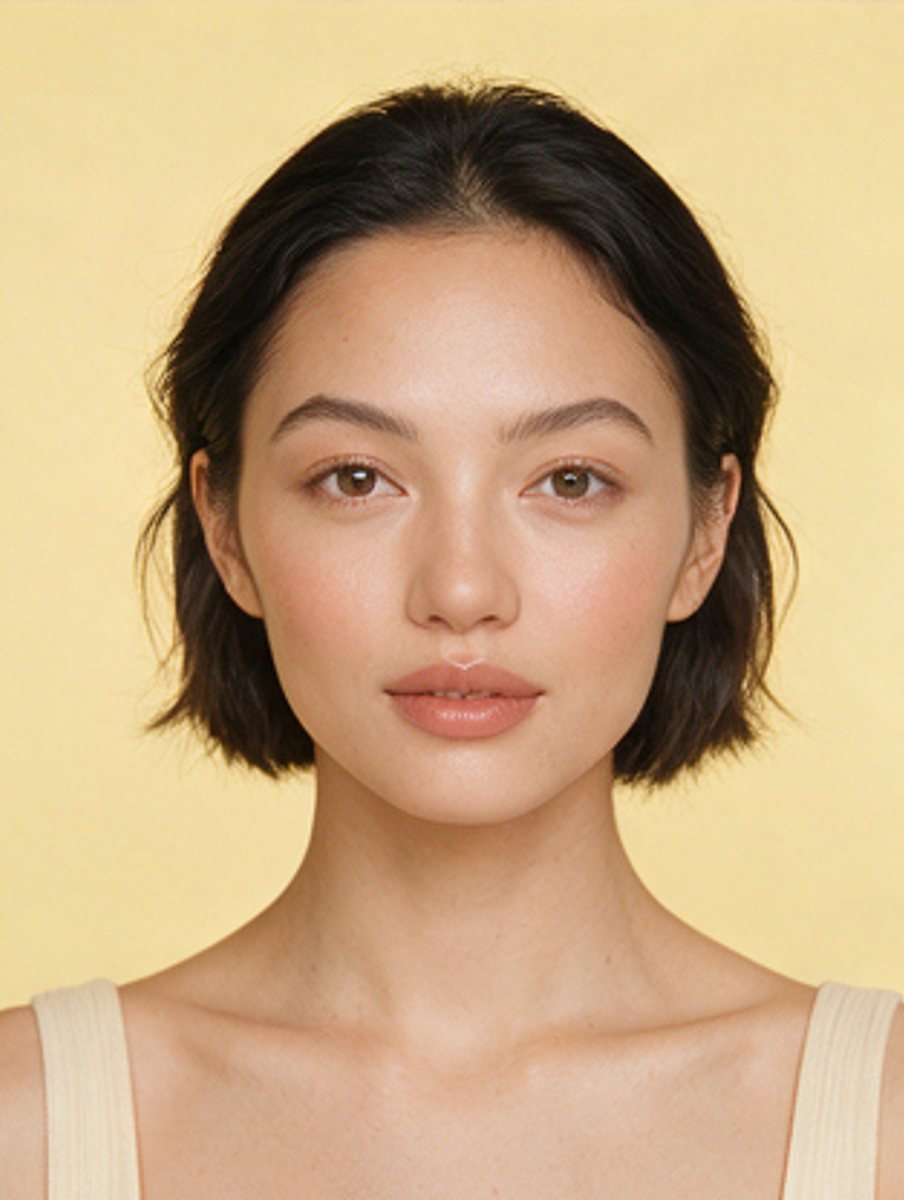 Studio portrait against a pale yellow backdrop