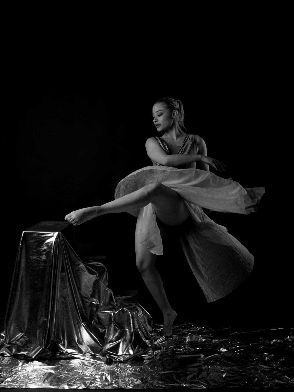 Skirt caught at full swirl