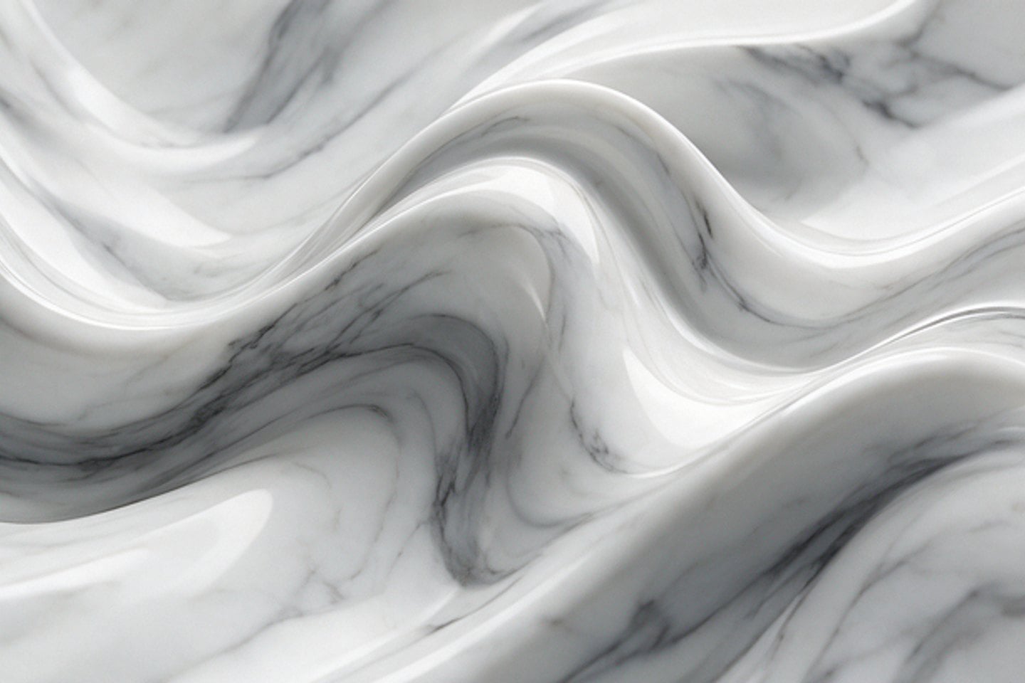 Sculpted white marble