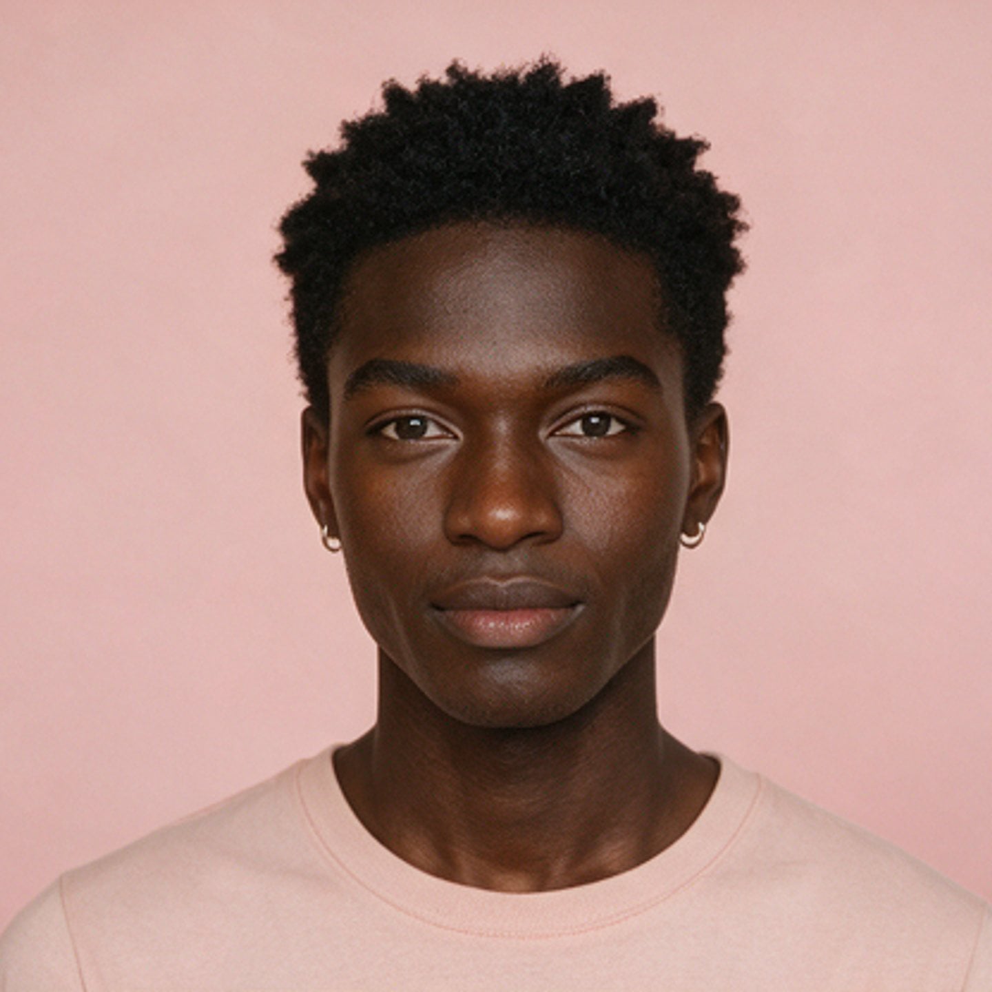 Close portrait of a man in soft daylight