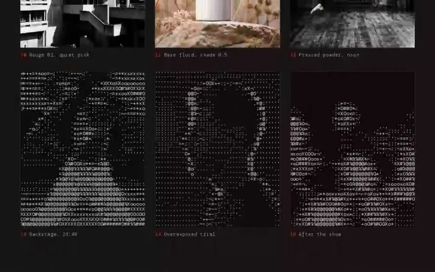 ASCII Image Reveal Effect preview
