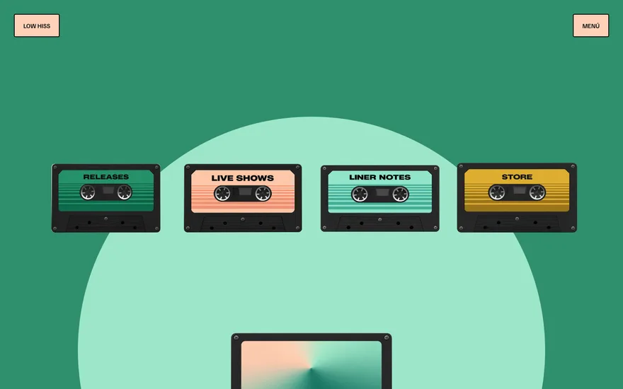 Cassette Tape Menu preview