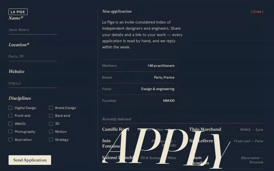 Contact Form Reveal preview