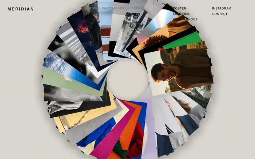 Landing Page Reveal With Circular Gallery preview