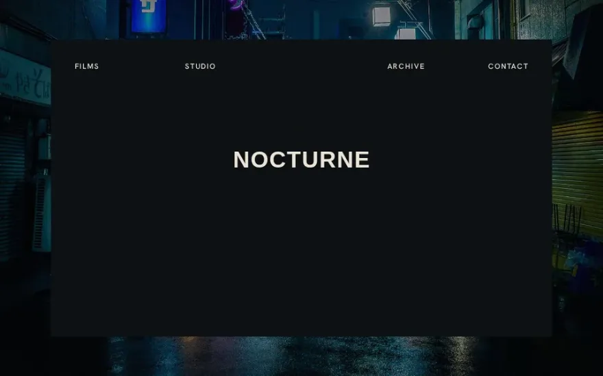 NakedCity Films Navbar Scroll Animation preview