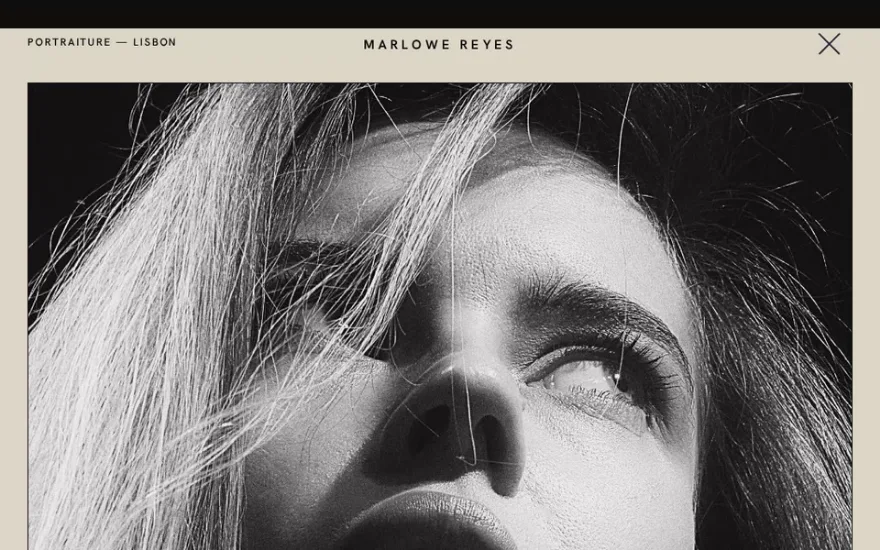Fullscreen Portfolio Menu preview