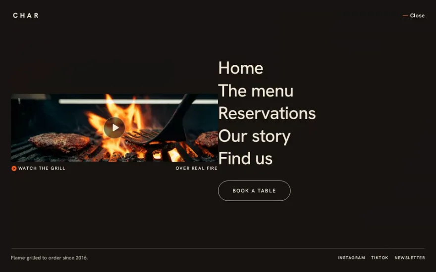 Rejoice Fullscreen Overlay Menu preview