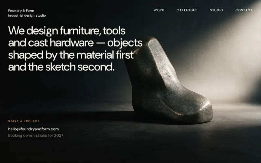 Steelworks Landing Page Reveal preview