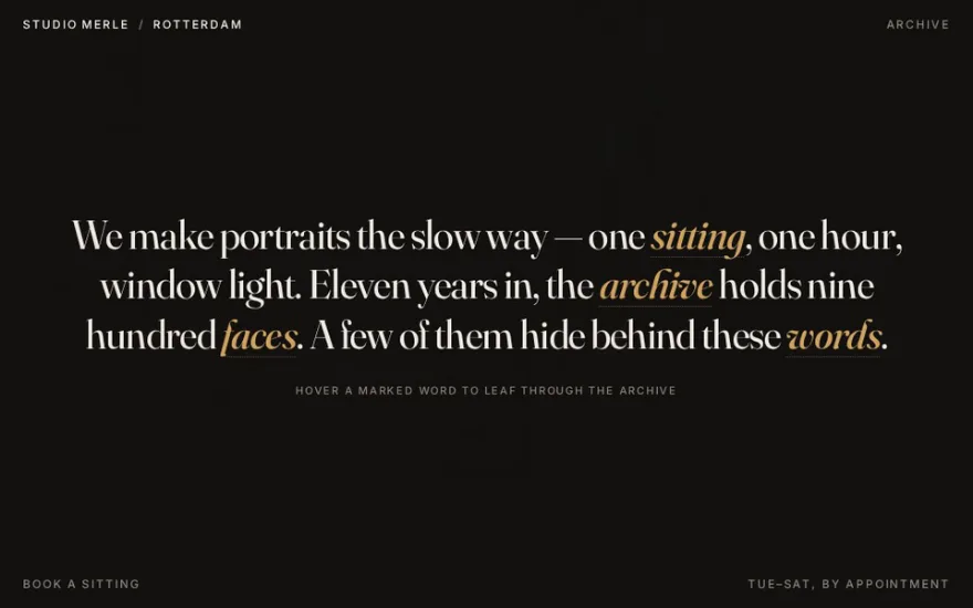 Text Hover Image Ring preview